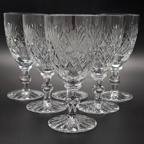 Webb Corbett Crystal Warwick Glasses Set of 6 - 130ml Wine Vintage Glassware - Picture 15 of 16