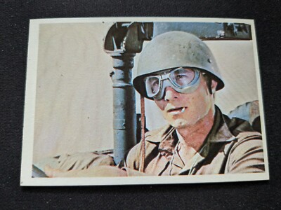 1966 Topps The Rat Patrol Card # 33 Pvt. Pettigrew sat quietly in his... (EX)