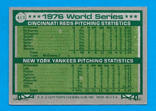 1977 TOPPS BASEBALL Singles U Pick - HOF, Rookies, Stars, Commons - all scanned - Picture 273 of 427