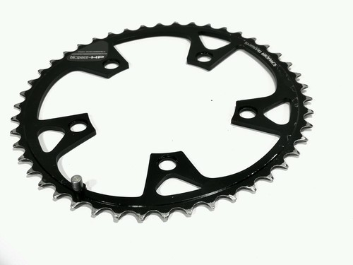 Hoja de cadena Shimano Biopace-HP 46 MTB negra BCD 110 mm 46 dientes 74 g año 1989 rara - Imagen 5 de 7