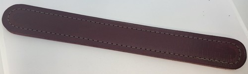 8-3/4" Premium Leather Trunk Handle slots or smooth chest steamer antique box - Picture 21 of 22