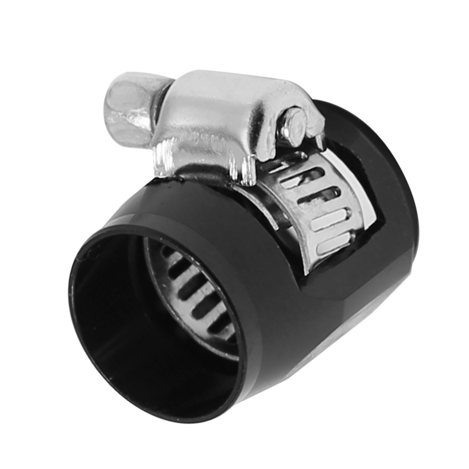 4x 6AN AN6 Fuel Hose Line End Cover Clamp Finisher Fitting w/ Screw