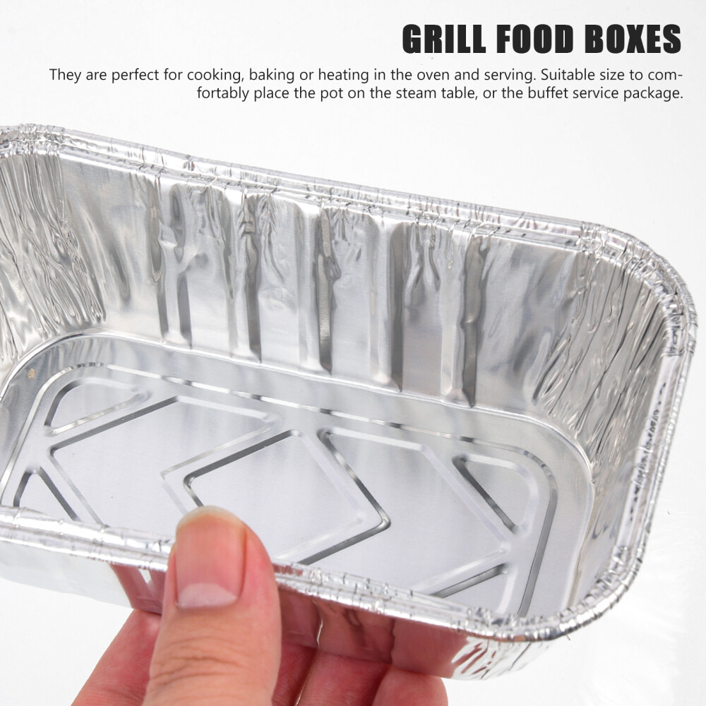 120 Pcs Tin Box Foil Pan Pans Disposable Aluminum Pots with Lids Bakeware eBay