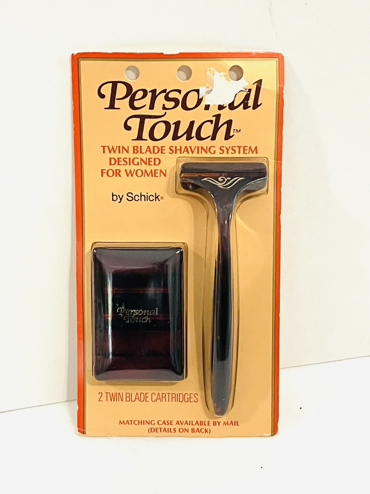 Personal Touch Razor With 2 Twin Blade Refill Cartridges Sealed Vintage NEW