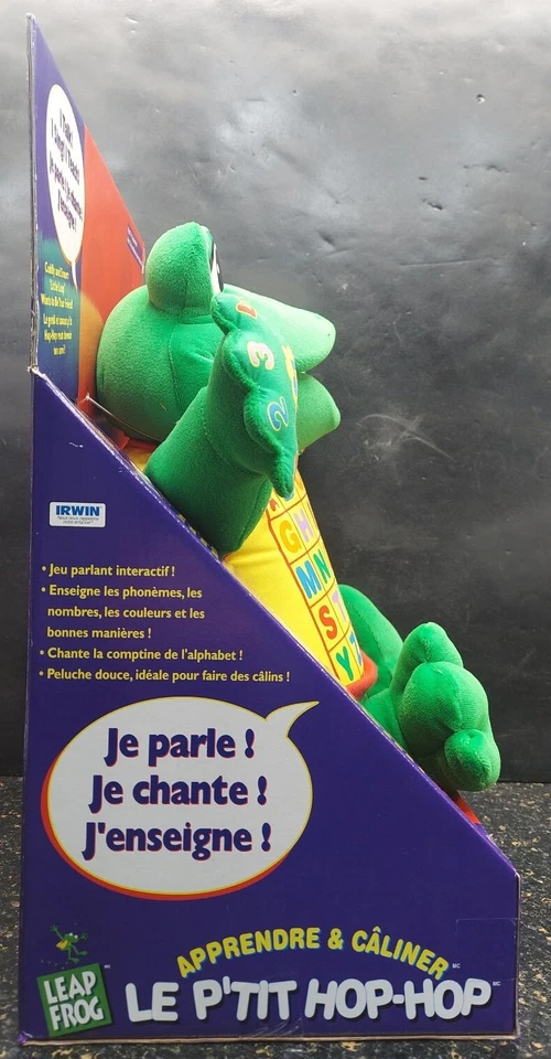 LeapFrog Hug & Learn Le P'tit Hop-Hop Little Leap Plush FRENCH VERSN. 34010 1999 - Image 3 of 4