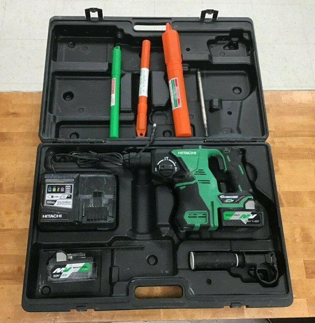 Hitachi Koki Rechargeable Cordless Hammer Drill Dh36dpa (2xp) 36v Multi