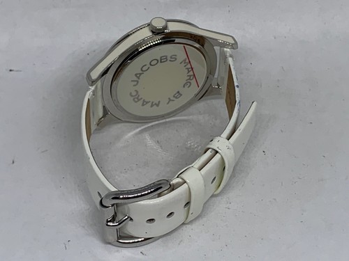 Marc By Marc Jacobs MBM1087 Women's Leather Analog White Dial Quartz Watch Aa327 - Picture 10 of 11