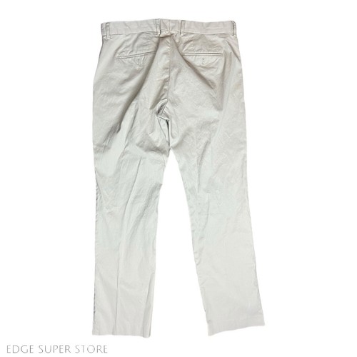 Express Beige Khaki Photographer Flat Front Dress Suit Slacks Pants Size 34 X 32 - Picture 4 of 4