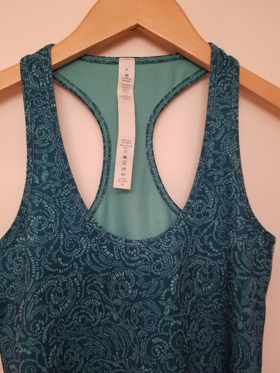Lululemon Cool Racerback - FMBB - size 4 NWT Light Luon