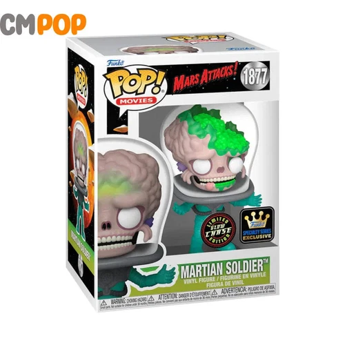 Martian Soldier - #1877 - Funko Pop! - Movies - Mars Attacks - Glow Chase Editio