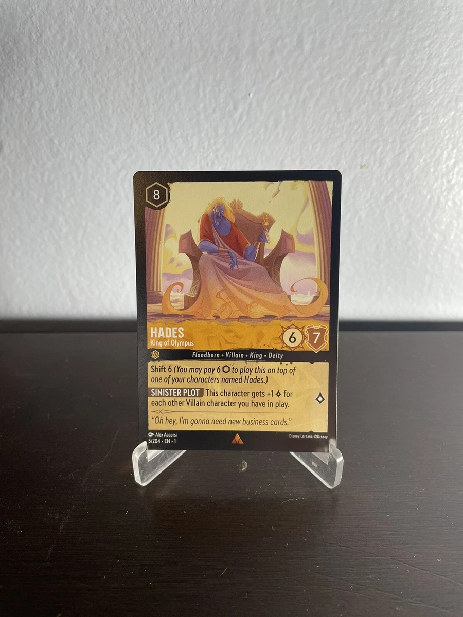 Disney Lorcana: Hades - King of Olympus 5/204 Rare Oversized FOIL