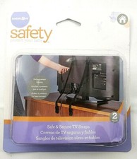 Babies R Us Safe And Secure TV Straps 2 Pack Black New Sealed Free Shipping