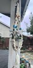 New ListingVtg 1970s Hand-Made Macrame 37”Plant Hanger with Blue Butterfly Beads Boho