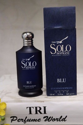 SOLO Soprani Blu by Luciano Soprani Eau de Toilette EDT Men Spray