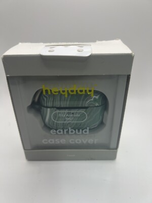 Heyday AirPods Pro Earbud Case Cover Green Marble Print New