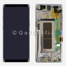 For Samsung Galaxy Note 8 Gray OLED LCD Display Touch Screen Frame Replacement