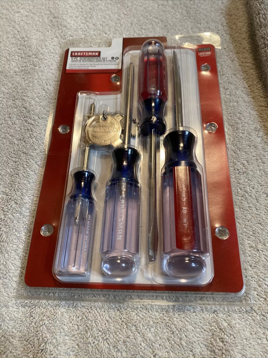 CRAFTSMAN brand new Screwdriver Set Philips Flat Head 5 Piece 9 41809