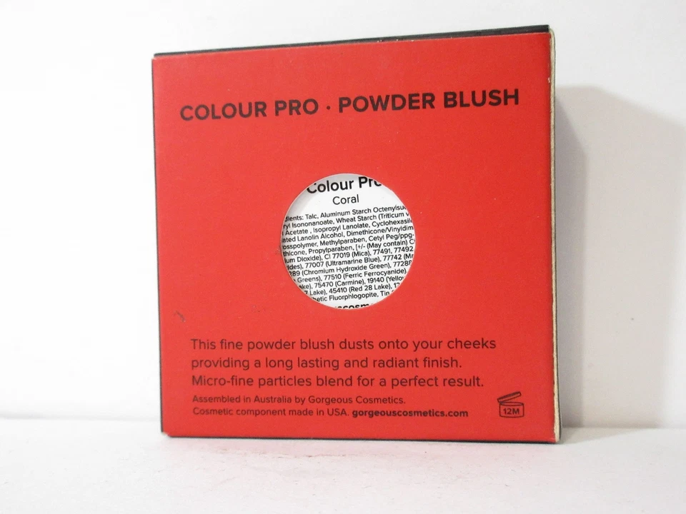 Precioso Rubor Cosméticos Color Pro, Polvo Prensado (Coral); Nuevo, ¡ENVÍO GRATUITO! Foto 3 de 3