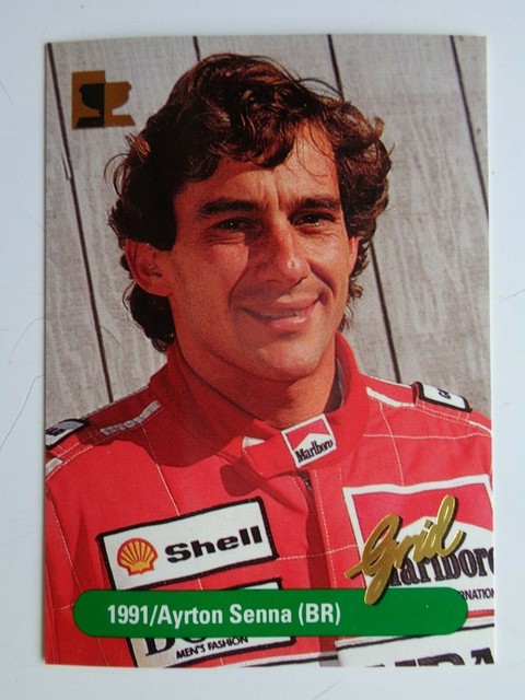 1992 Grid Motorcard Formula 1 One # 186 AYRTON SENNA McLaren F1 🔥 ! Mint