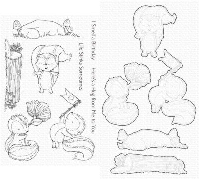 My Favorite Things SY Sweet Skunks Stamp & Die-namics Sets, SY41 ...