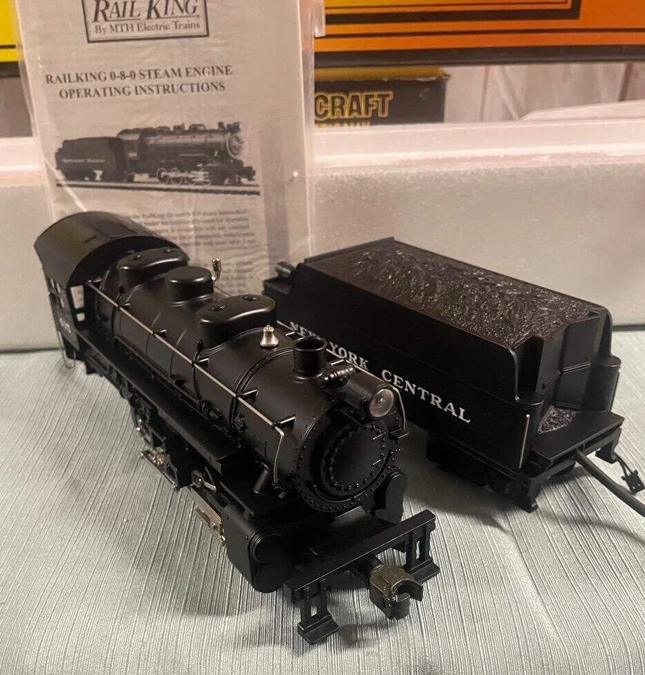 MTH=RAILKING O GAUGE NY CENTRAL 0-8-0 SWITCH ENGINE AND TENDER PROTO SOUND NEW ! - Image 4 of 4