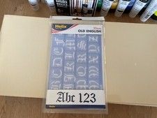 Helix Old English 30mm Lettering 2 Artist templates P794