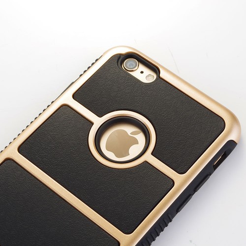 Hybrid PC Frame Silicone Back Cover Case Skin for Apple iPhone 6 6s Plus - Picture 4 of 10