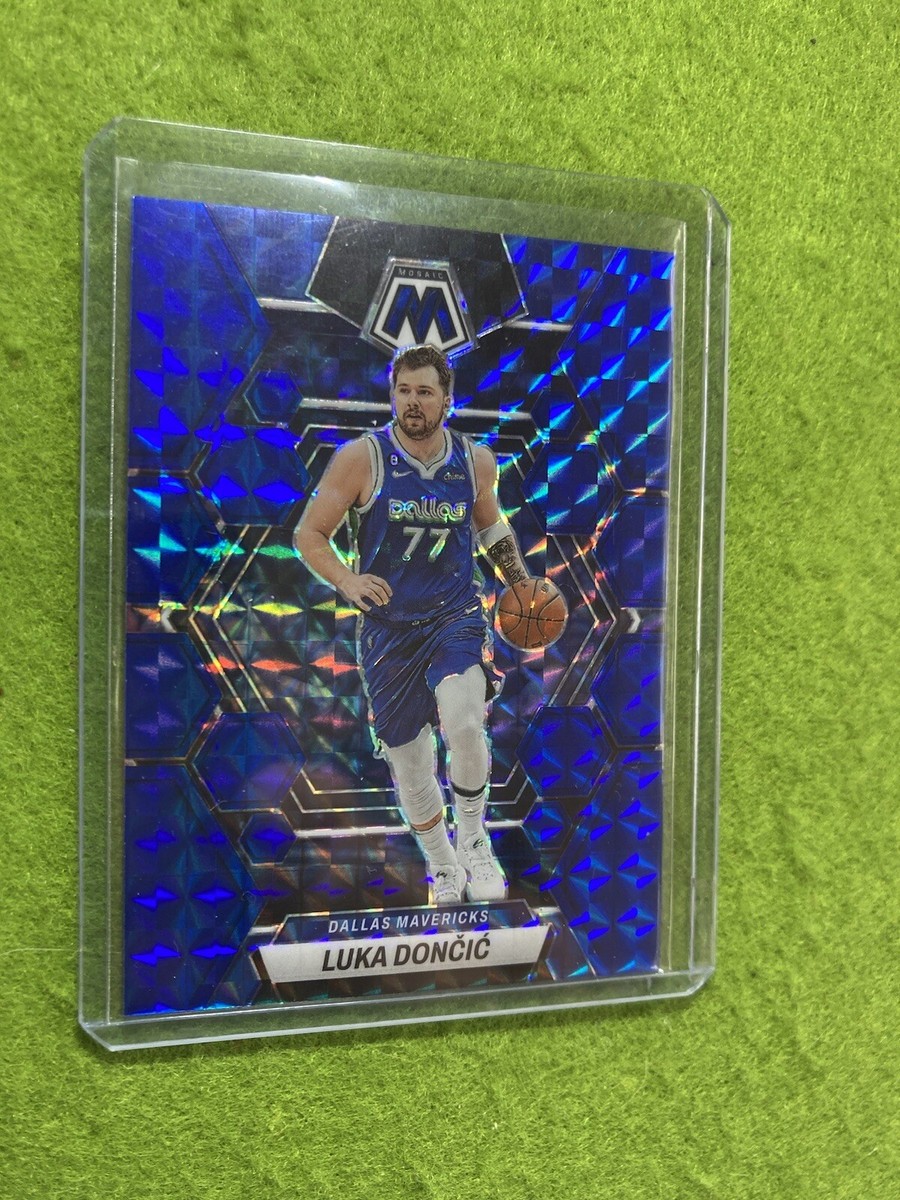 Luka Doncic BLUE MOSAIC PRIZM #/199 SP CARD 2022 Panini Luka Doncic BLUE MOSAIC PRIZM #/199 SP CARD 2022 Panini