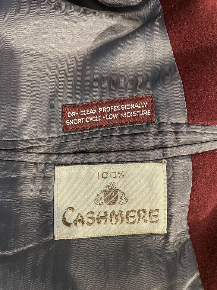 Jos A. Мужской блейзер Bank Primer Collection 40R красный 100% кашемир - Изображение 4 из 4