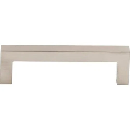 Top Knobs Asbury Square Bar Pull 3 3/4 Inch (c-c) Brushed Satin Nickel M1161BSN - Picture 3 of 3