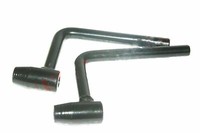 AEspares Royal Enfield Bullet Schwarz Lackiert FußRasten Halter Set FüR Hinten