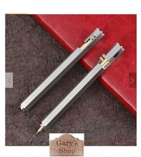 Bolt Action Pen Hexagonal Stainless Steel and Brass EDC - One Pen 1