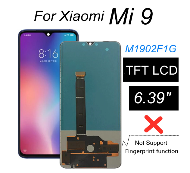 TFT LCD For Xiaomi MI 9 M1902F1G LCD Display Touch Screen