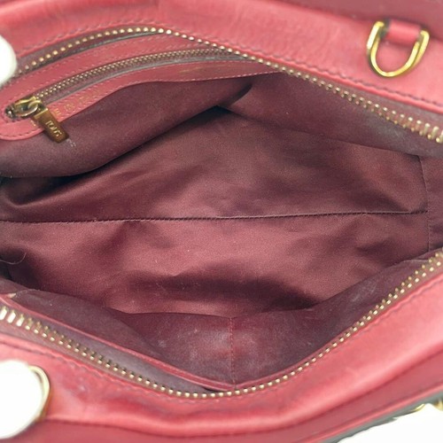 Tod’s Sella Hand Bag Shoulder Bag Crossbody 2way Red Leather Used From Japan - Picture 12 of 12