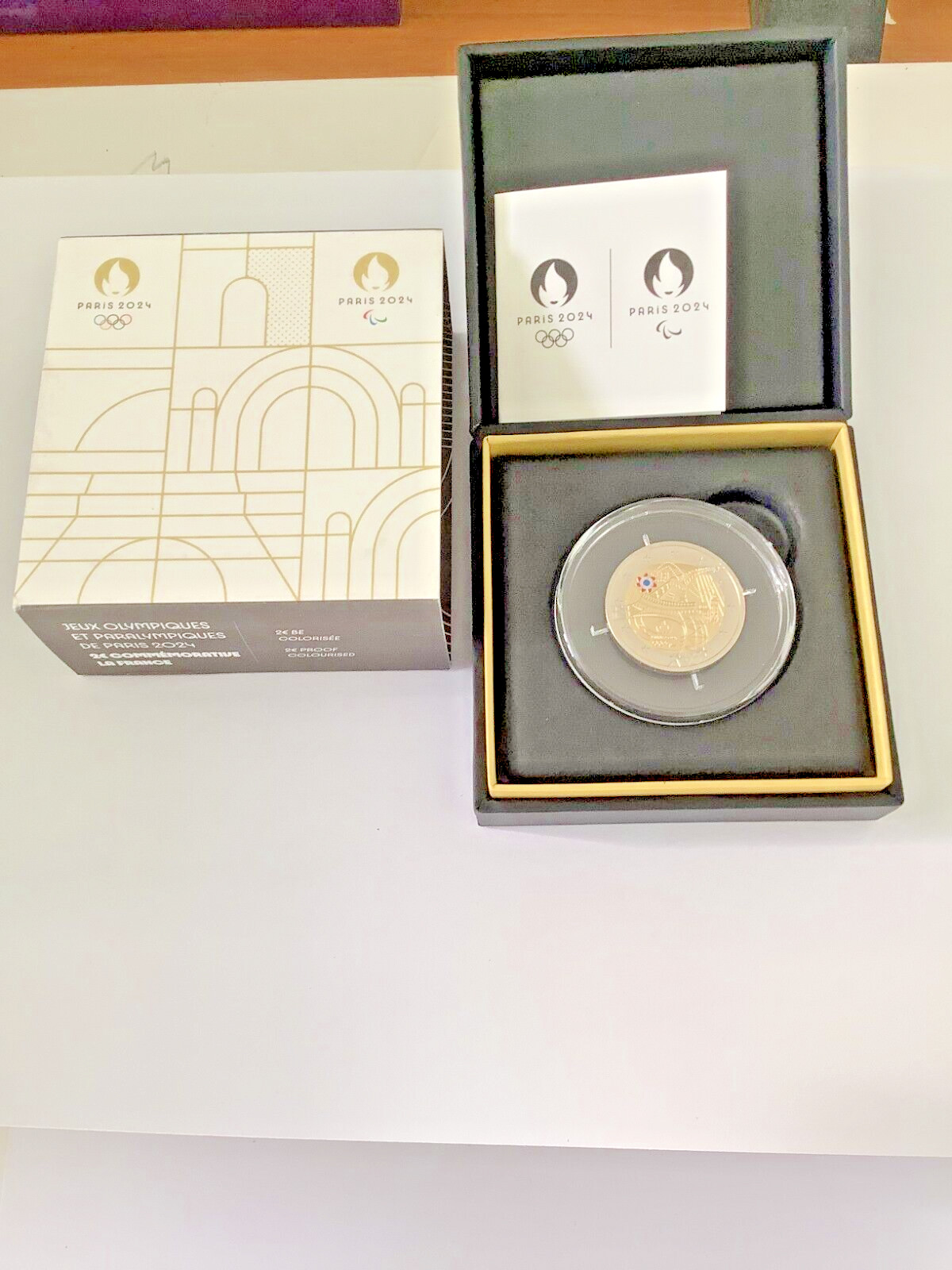 Pièce commémorative 2 euro France 2024  BE " Jeux Olympiques  & Paralympiques  "