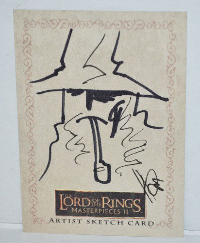 Lord of the Rings Masterpieces II Gandalf by Ryan Waterhouse Sketch Art Card