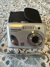Traveler Digital Camera DC-6900 6.0MP Silver Tested & Working 512MB Memory Card