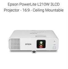 NEW  Epson PowerLite Multimedia EB-L210W 3LCD Projector WiFi Ceiling Mountable