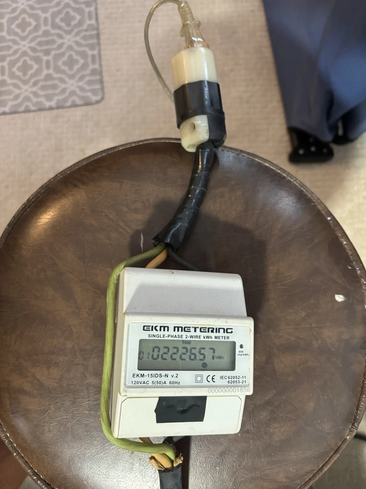 EKM Metering Single Phase 2 Wire kWh Meter EKM- 15IDS-N V.2 120 VAC 5(50) A 60Hz - Image 3 of 4