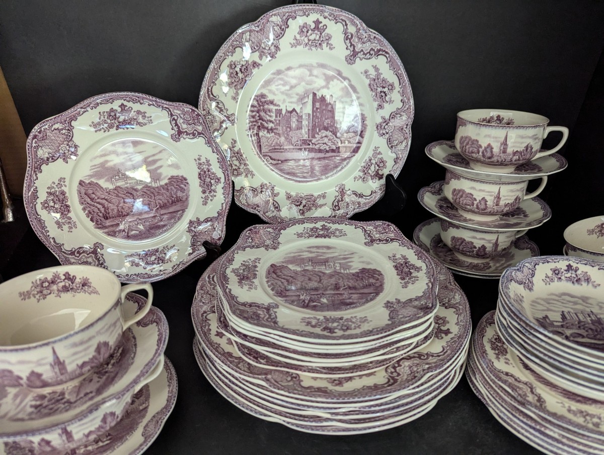Johnson Brothers Old Britain Castles Lavender 6pc Place Setting /s