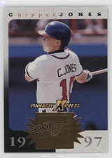 1997 Pinnacle X-Press Swing for the Fences Game Upgrade Chipper Jones HOF