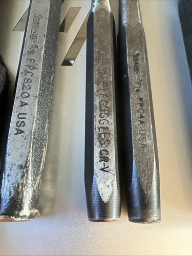Snap On Tools USA 15 Punch & Chisel Set Roll, Pin, Drift Chisel Kit Bag 🔥 - Picture 8 of 10