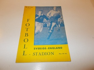 Sweden v England 1956 inc Duncan Edwards