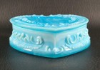 Boyd's Crystal Art Glass HEART JEWEL BOX 1988-1993 WATERLOO Blue Trinket NOS — photo 3
