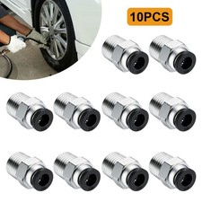 10PCS 1/4" OD Tube X 1/2" NPT Pneumatic Fitting Push to Connect Air Hose Coupler