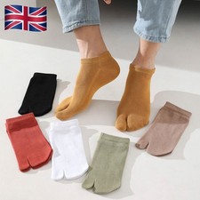 1pair Cotton Unisex Men Japanese Flip Flop Two Toe Socks Split Tabi SocksHosiery