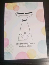 Facial and Neck Massager,7 Color LED Light Therapy for Face,Face Lift Device
