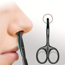 Bent Safety Tip Precision Scissors for Facial Hair, Eyebrows  Eyebrows - High-Q
