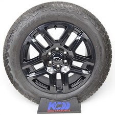 20 Chevy Silverado Tahoe Black Oem Trailboss Wheels Rims Tires 2025 Bridgestone