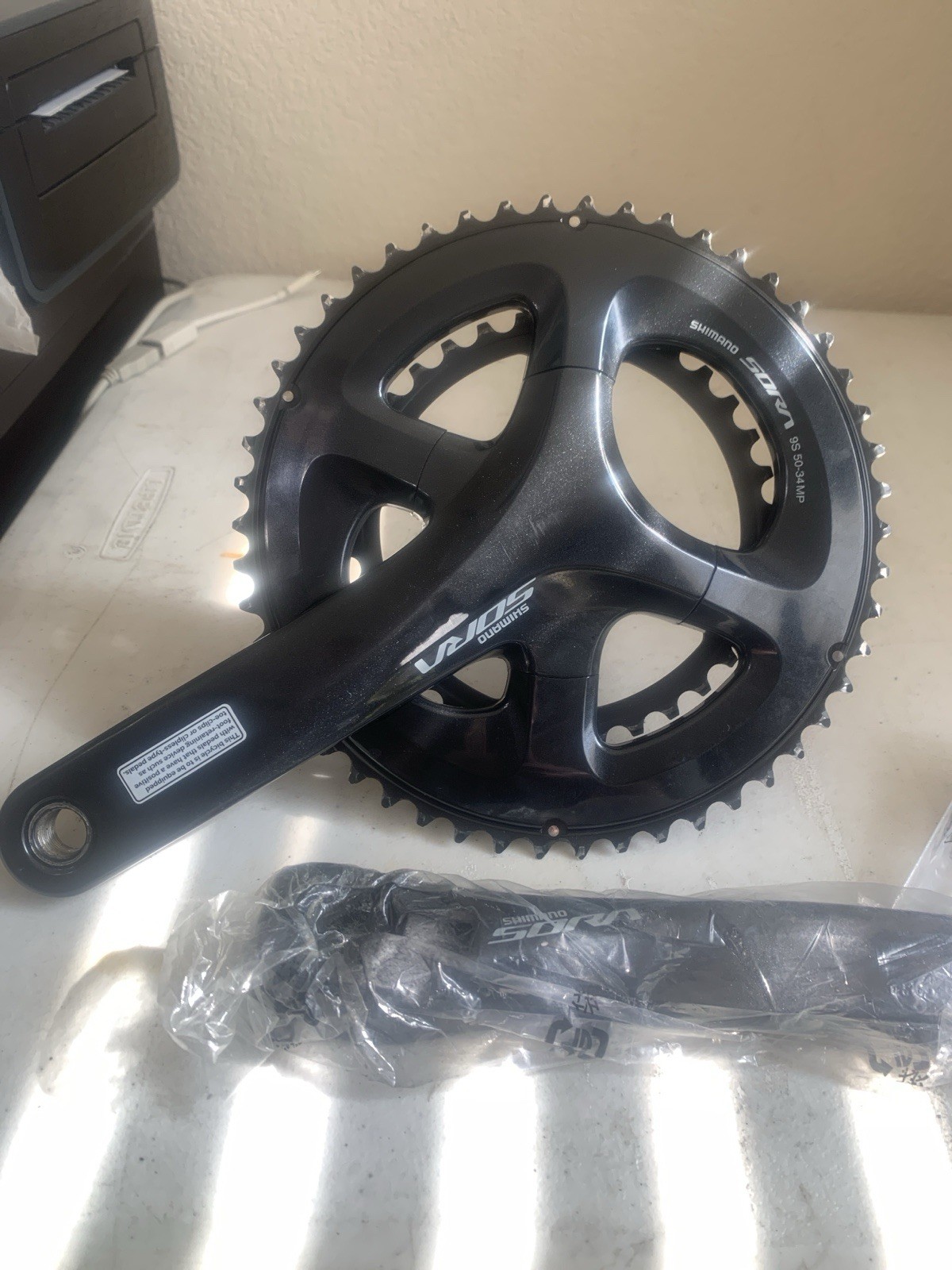 Shimano Sora FC R3000 Crankset 9 Speed 170mm 34/50T - Grey